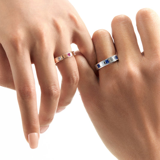 Full of Love Blue Gem Ring