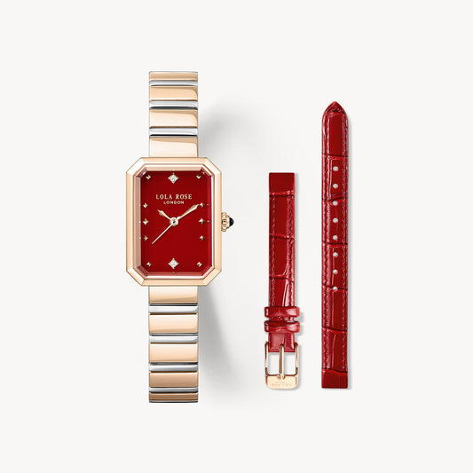 Ms Lola Carnelian Watch With Two Strap Set
