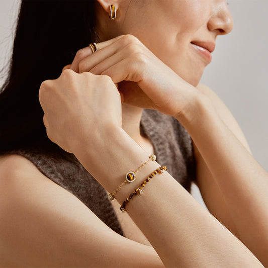 Heliocentric Tiger's Eye Bracelet
