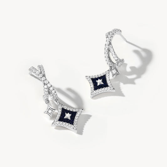 Starry Blue Sandstone Earrings