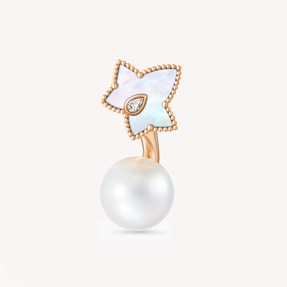 New Ivy Mother of Pearl Bead Earrings with Pearls