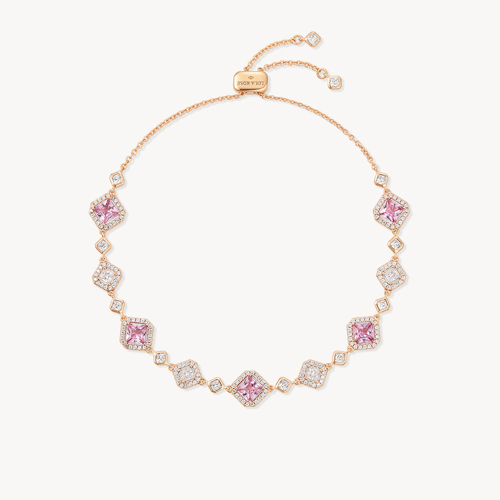 Full of Love Pink Gem Bracelet