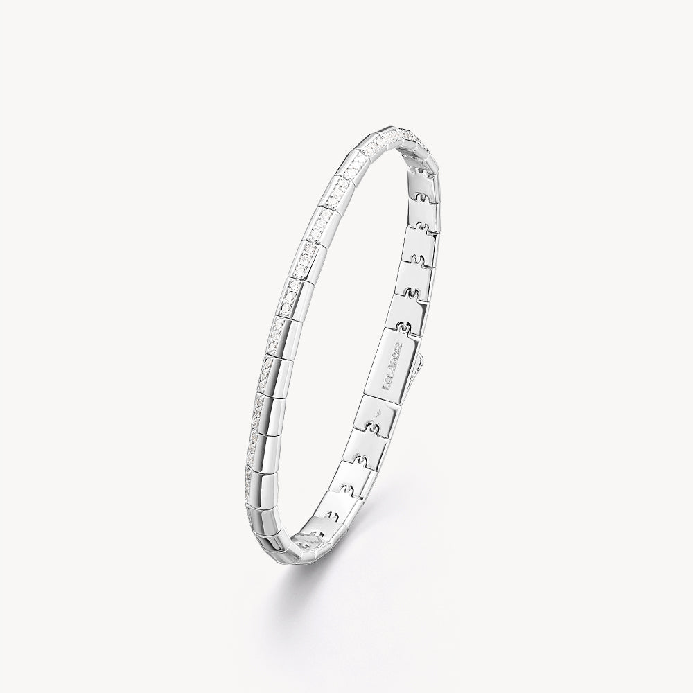 Vyne Zircon Statement Silver Bracelet
