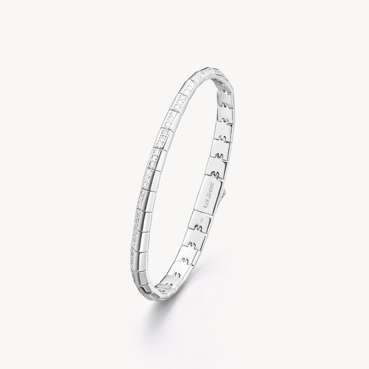 Vyne Zircon Statement Silver Bracelet