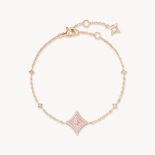 Starry Pink Mother of Pearl Starlight Bracelet