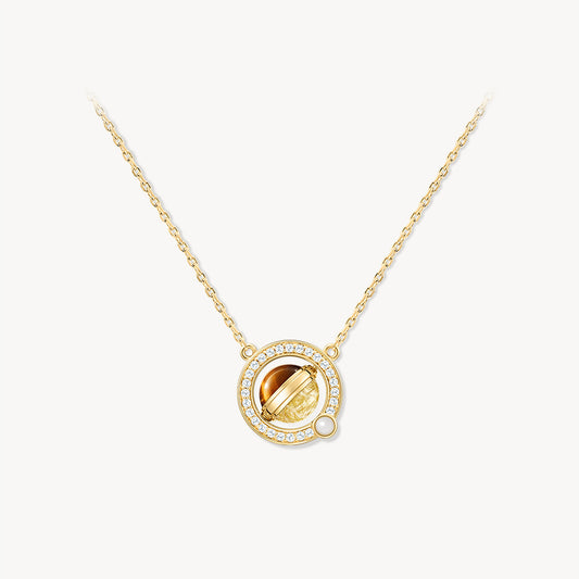 Heliocentric Tiger's Eye Necklace