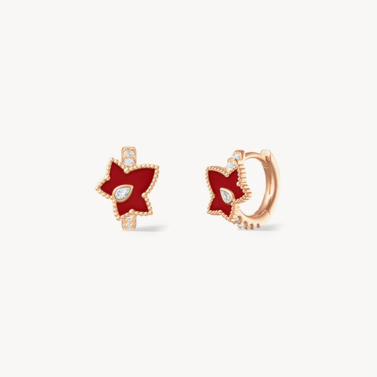 Ivy Carnelian Bead Earrings