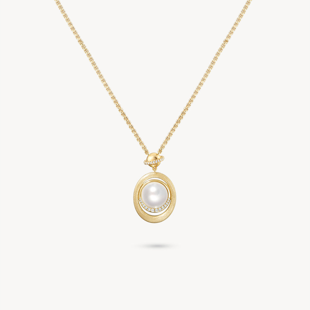 Heliocentric Mabe Pearl Necklace