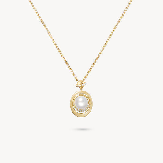 Heliocentric Mabe Pearl Necklace