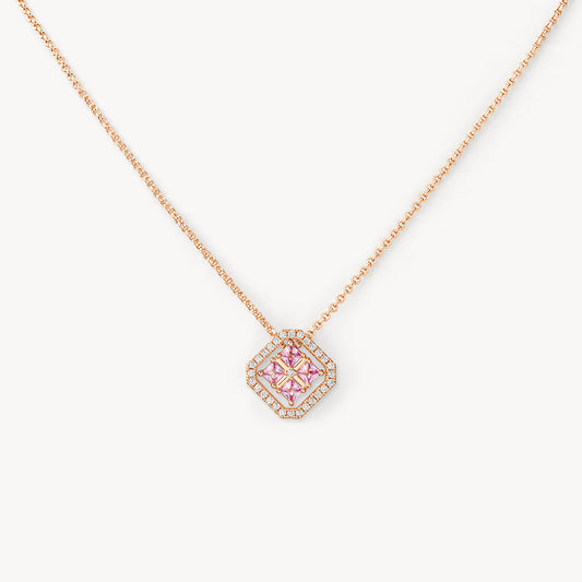Full of Love Pink Gem Necklace