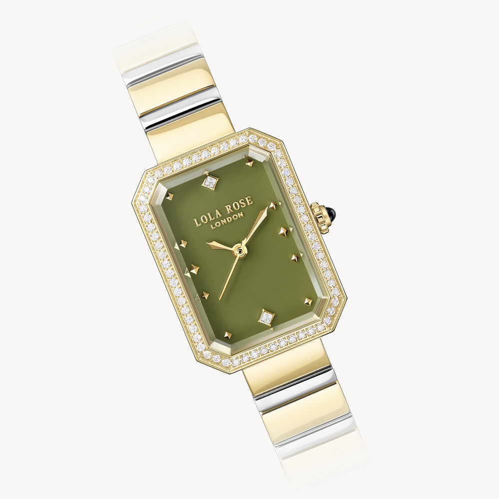 Ms Lola Green Onyx Watch with Zirconia