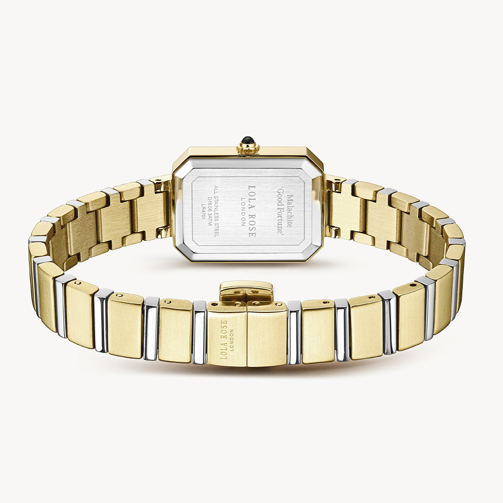 Ms Lola Green Onyx Zirconia Watch With Two Strap Set