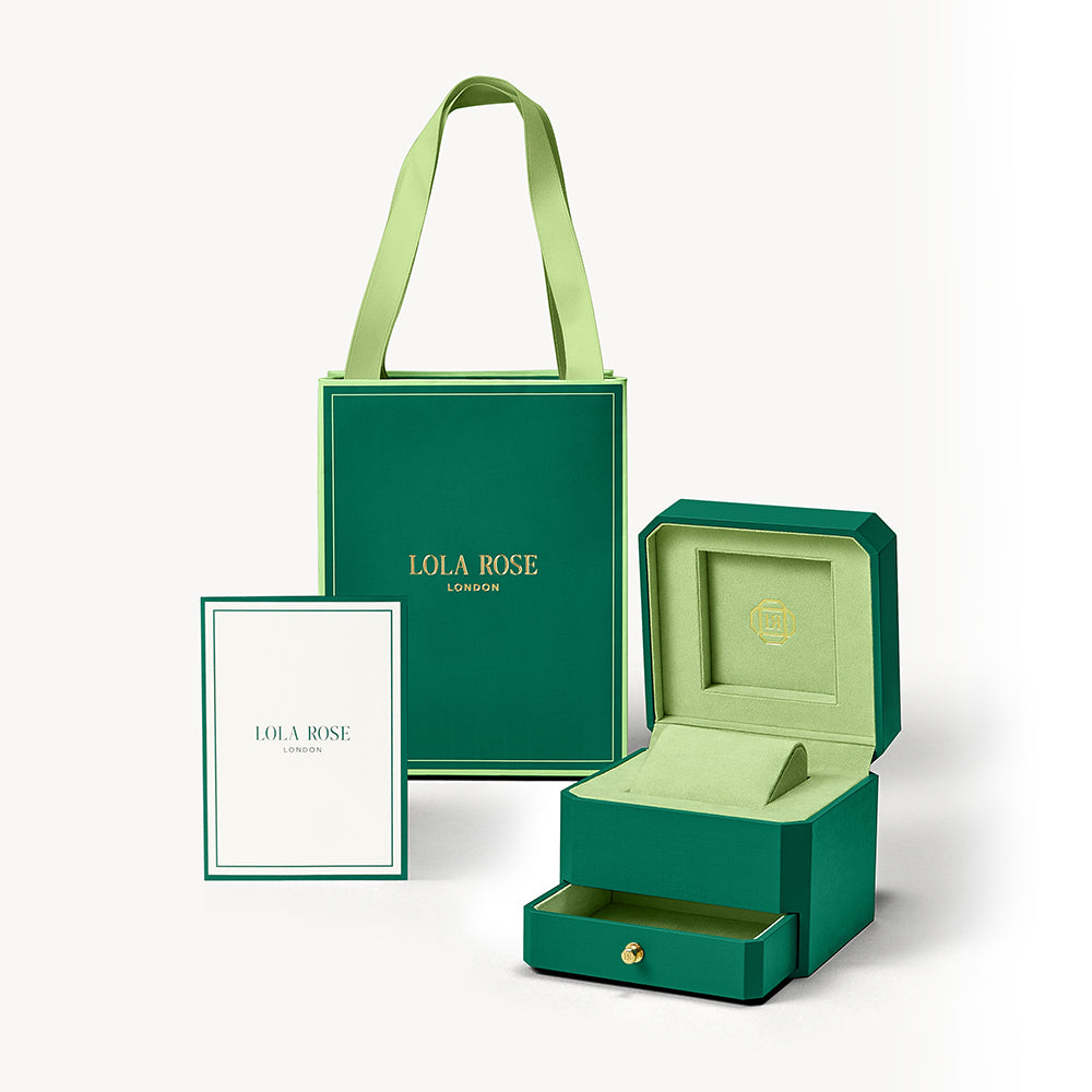 Tea-Time Malachite Watch With Rose Gold