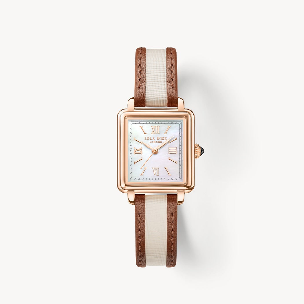 New Cube Holiday Mother of Pearl Watch