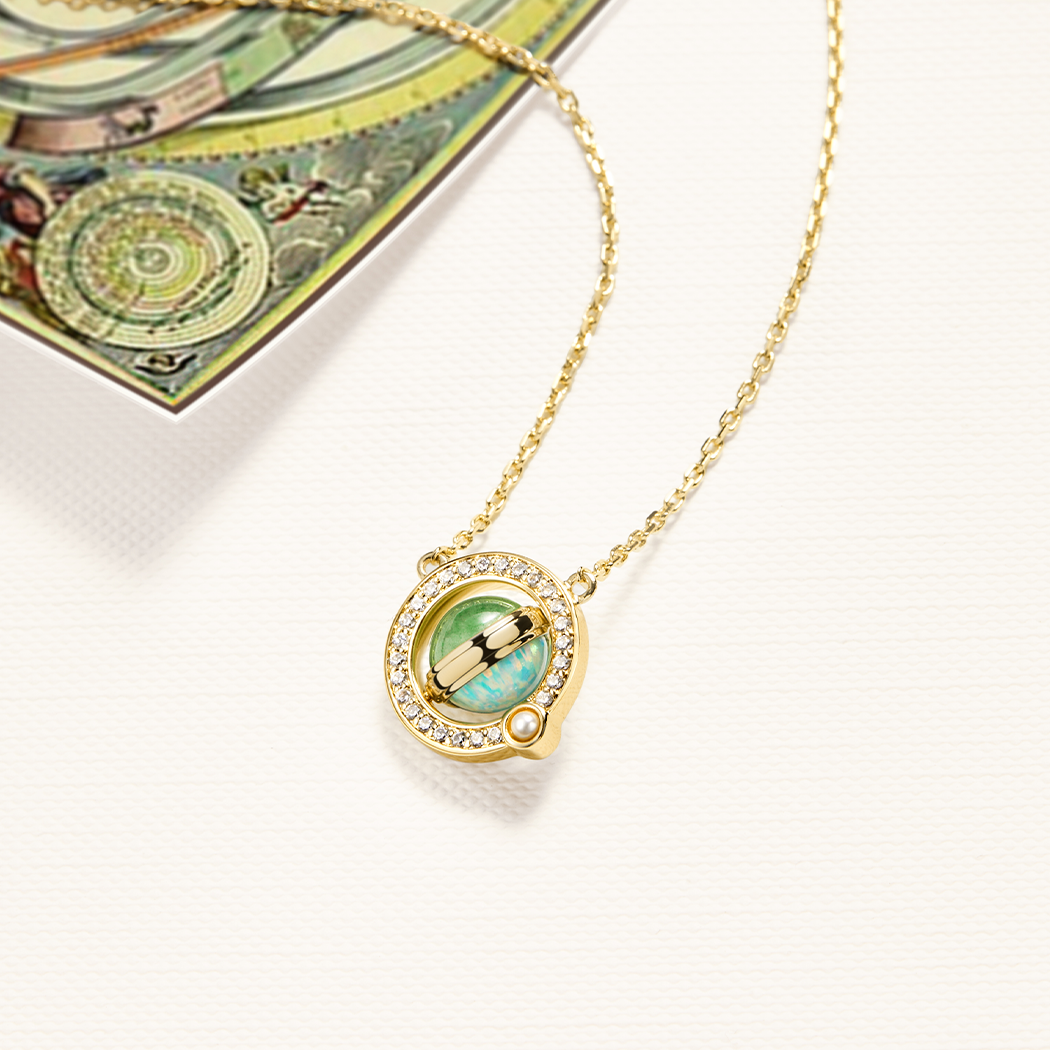 Heliocentric Opal Necklace