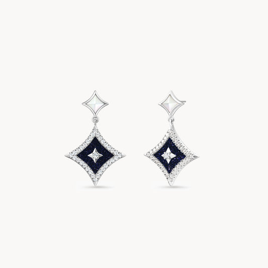 Starry Blue Sandstone Earrings