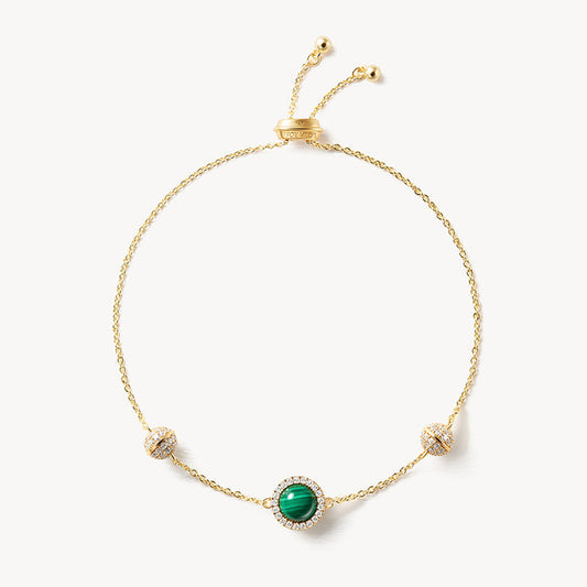 Heliocentric Malachite Bracelet