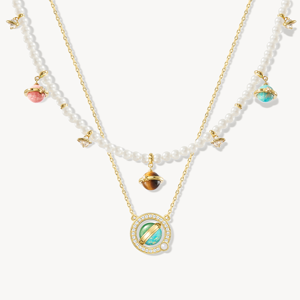 Heliocentric Opal Necklace