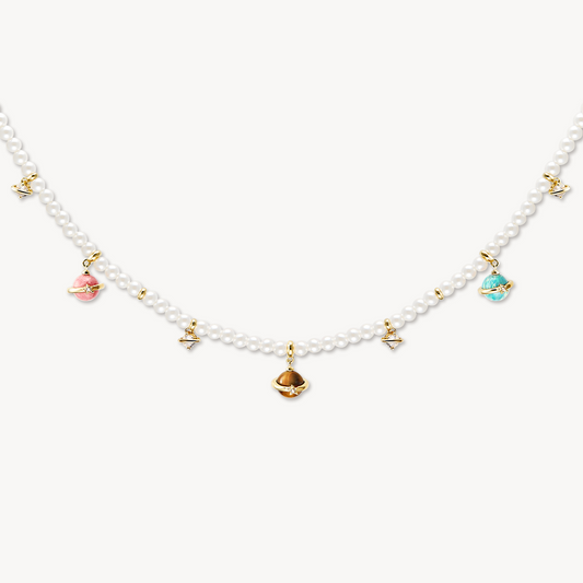 Heliocentric Pearl Necklace