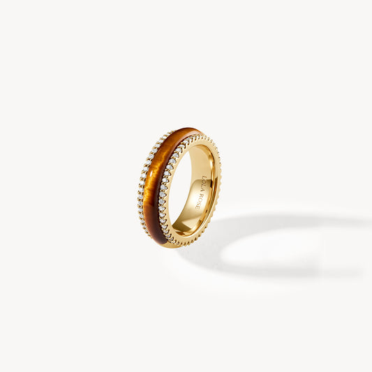 Heliocentric Tiger's Eye Ring