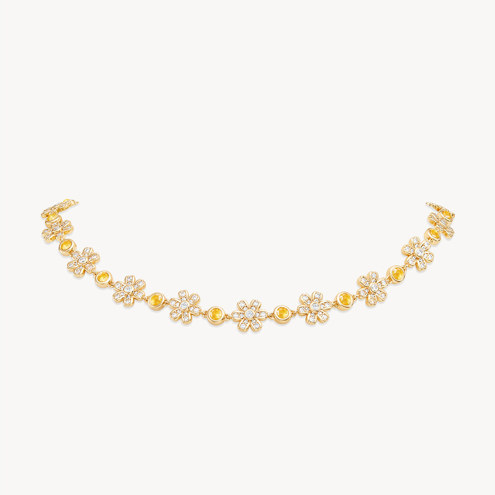 Daisy Full Bloom Choker Necklace