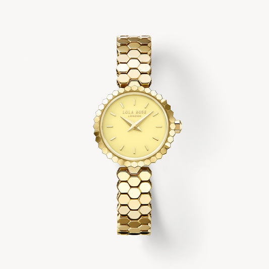 Honeycomb Yellow Onyx Watch