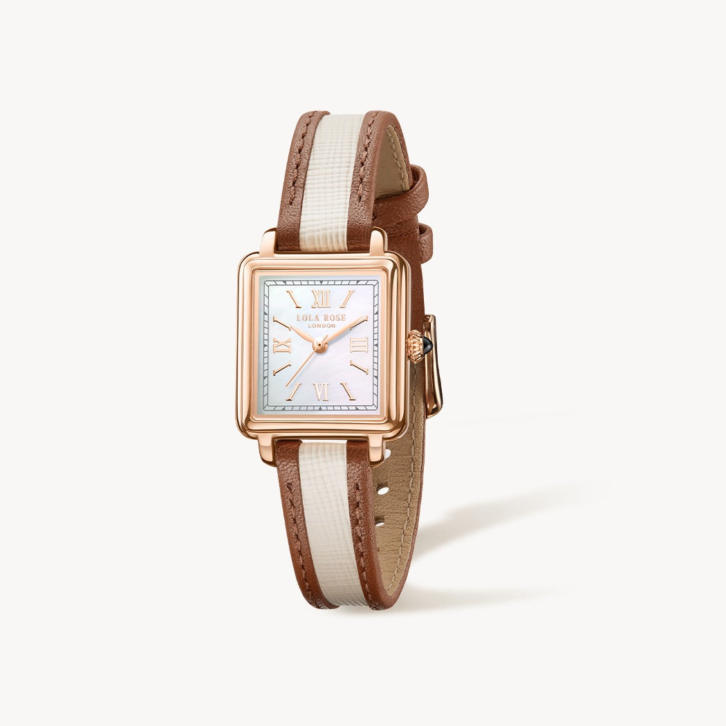 New Cube Holiday Mother of Pearl Watch