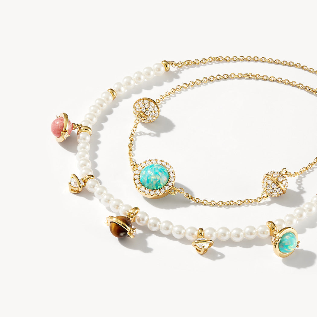 Heliocentric Freshwater Pearl Bracelet