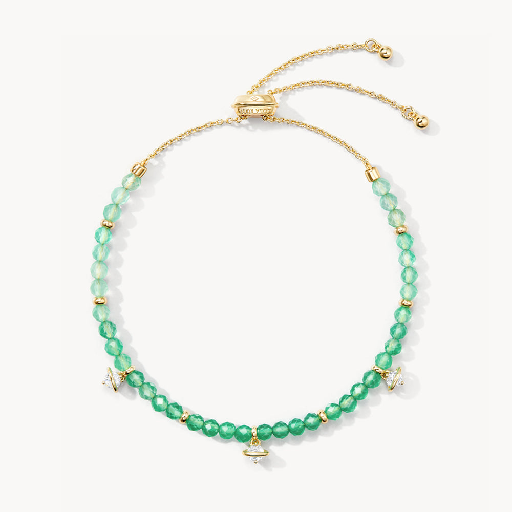 New Heliocentric Gradient Green Agate Bracelet