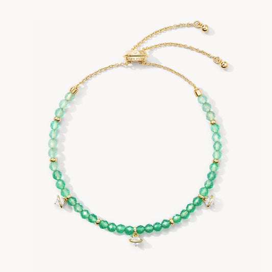 New Heliocentric Gradient Green Agate Bracelet