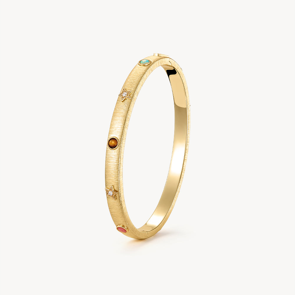 Heliocentric Tiger's Eye Rhodonite Bracelet