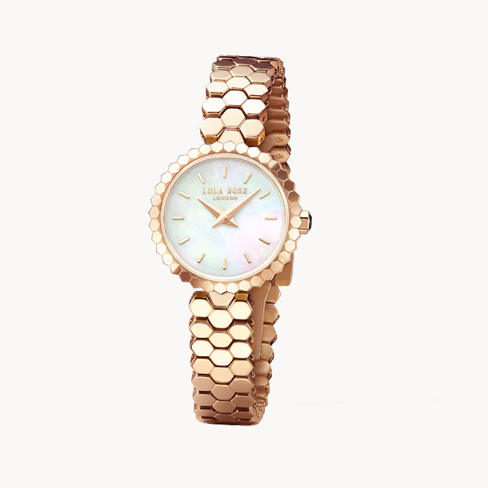 Honeycomb Mother of pearl Watch