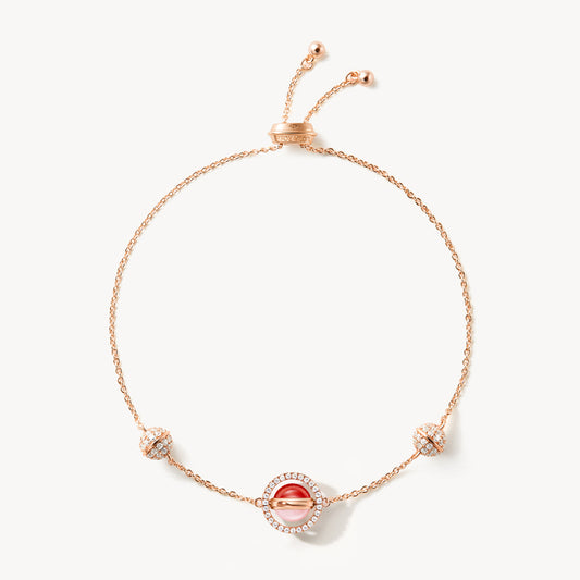 Heliocentric Pink Opal & Carnelian Bracelet