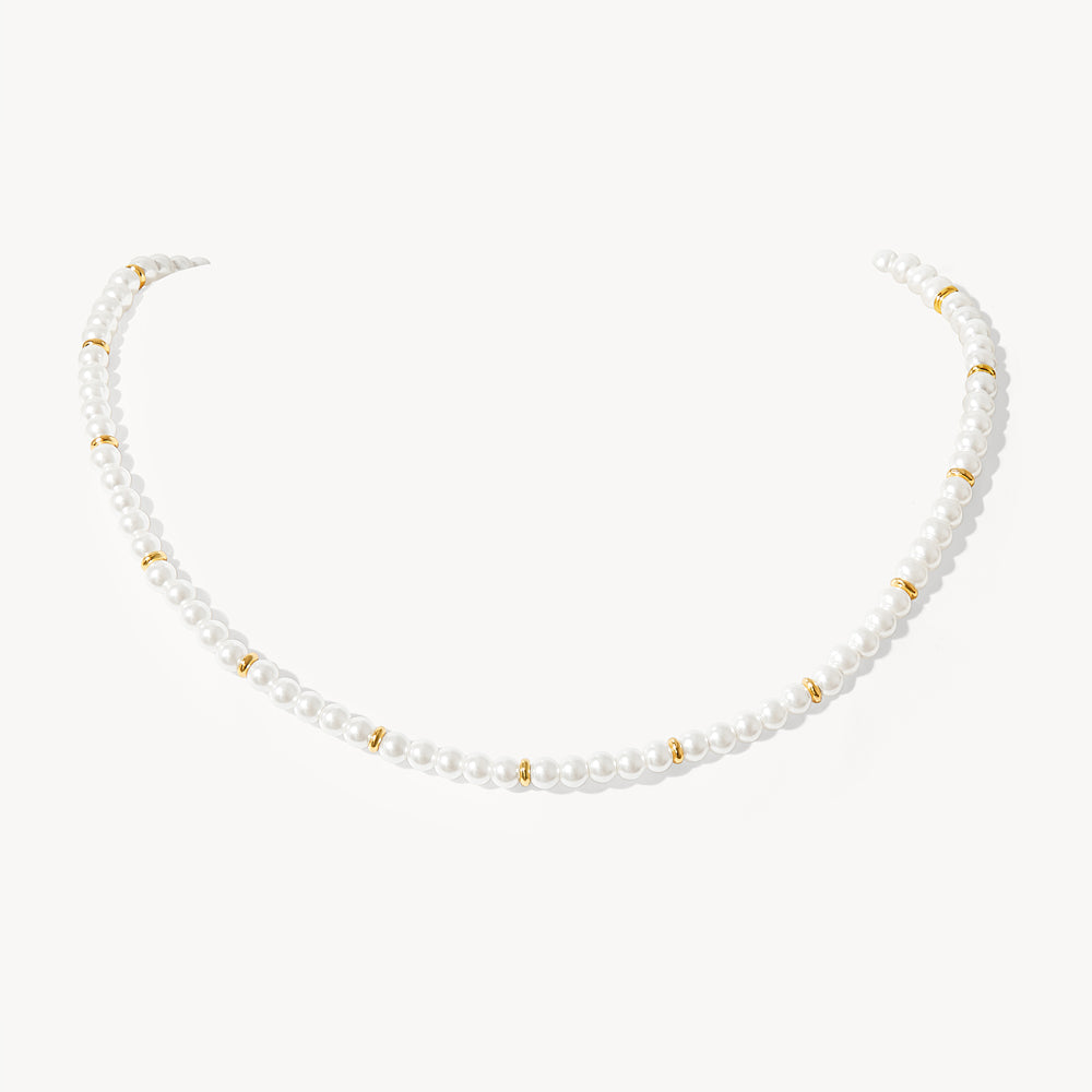 Cookie Heart Tea-Time Artificial Pearl Necklace
