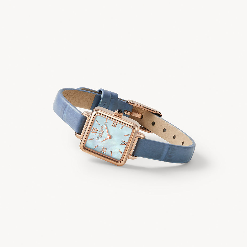 Cube Mother of Pearl Watch