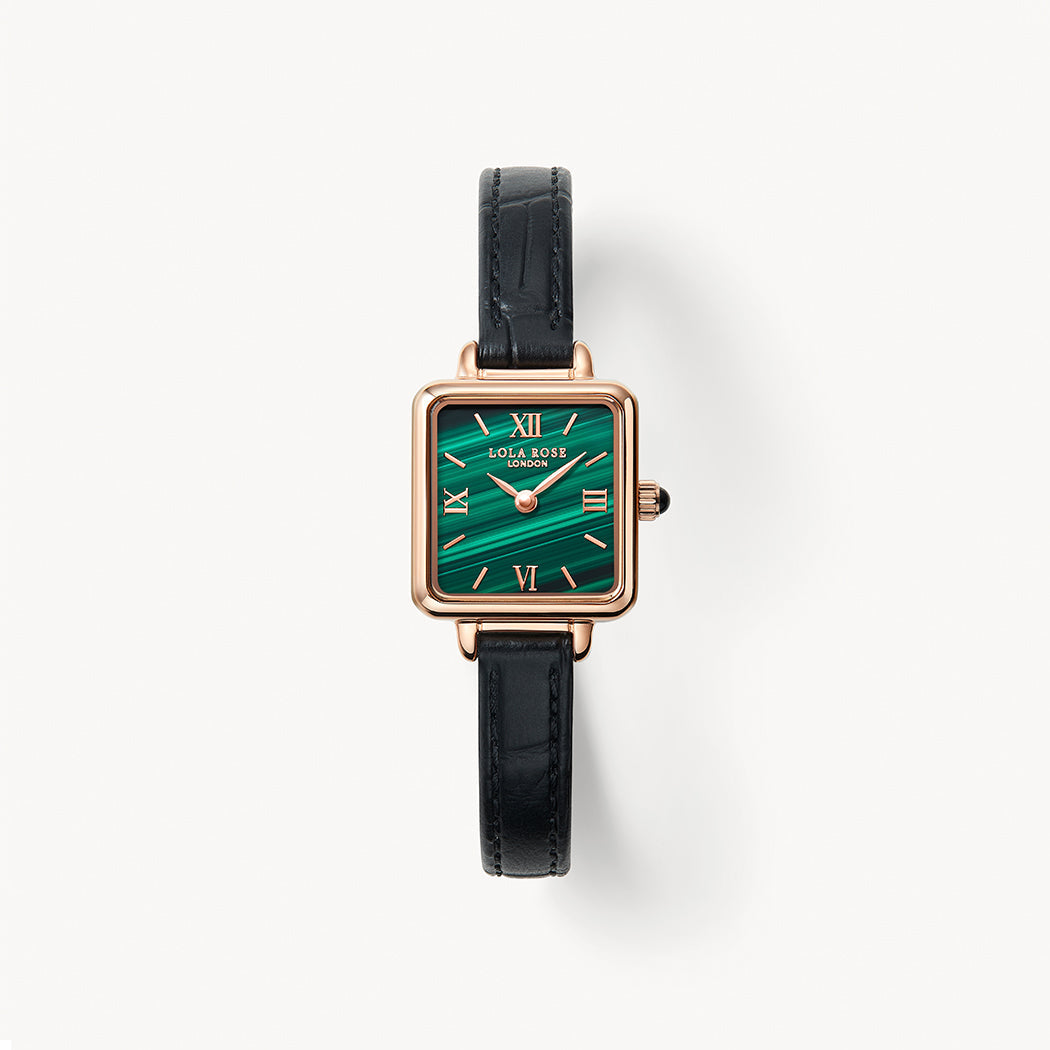 Cube Malachite Watch