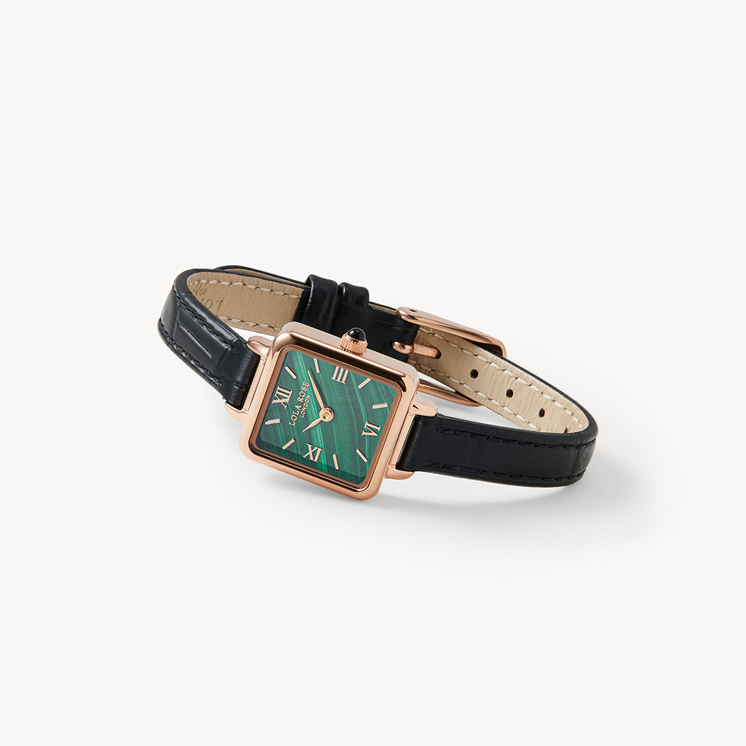 Cube Malachite Watch