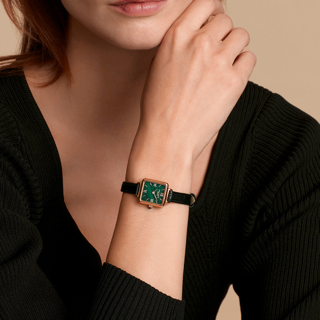 Cube Malachite Watch