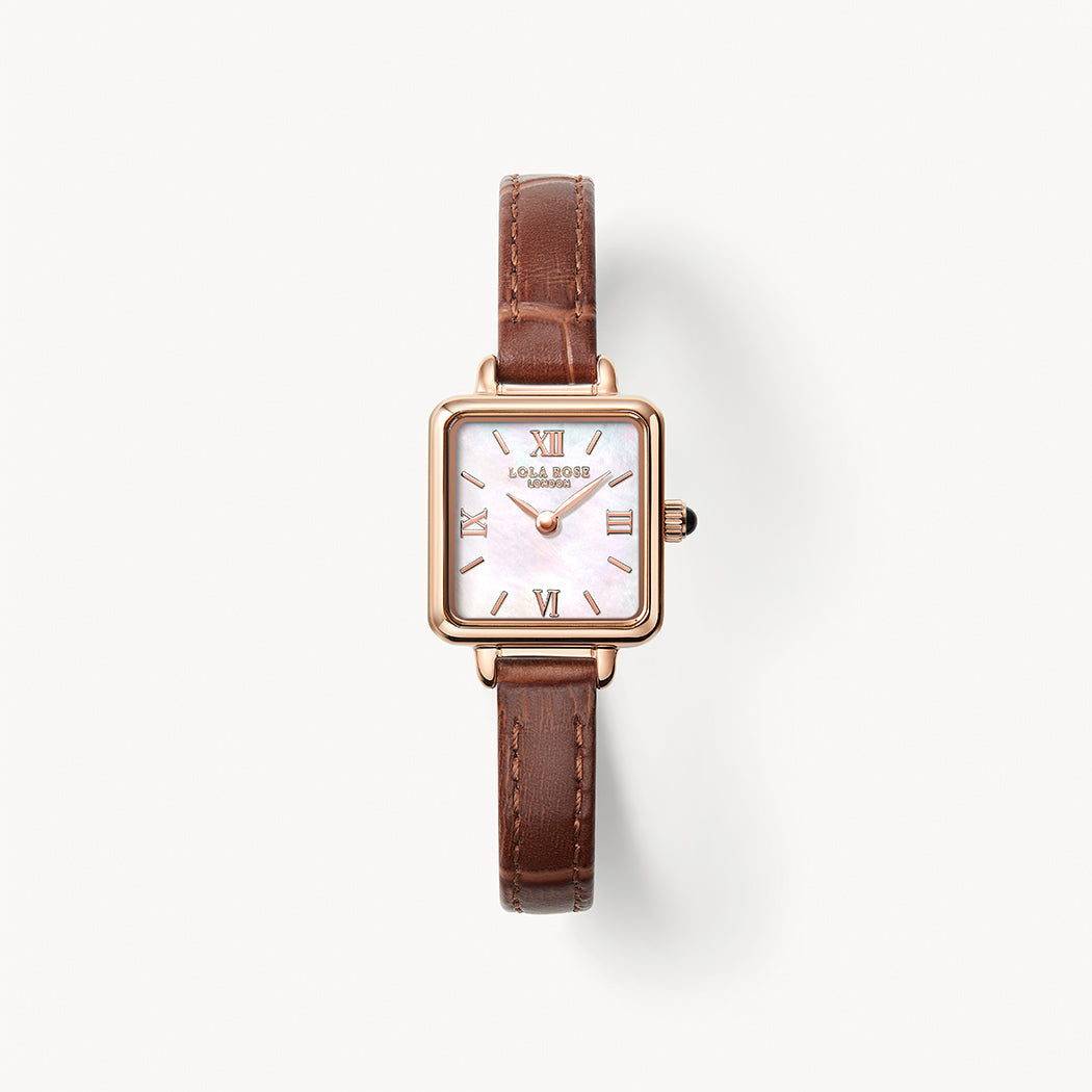 Cube Mother of Pearl Watch