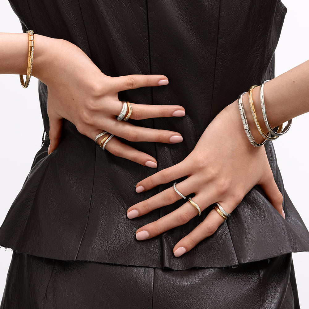 Vyne Zircon Statement Silver Bracelet