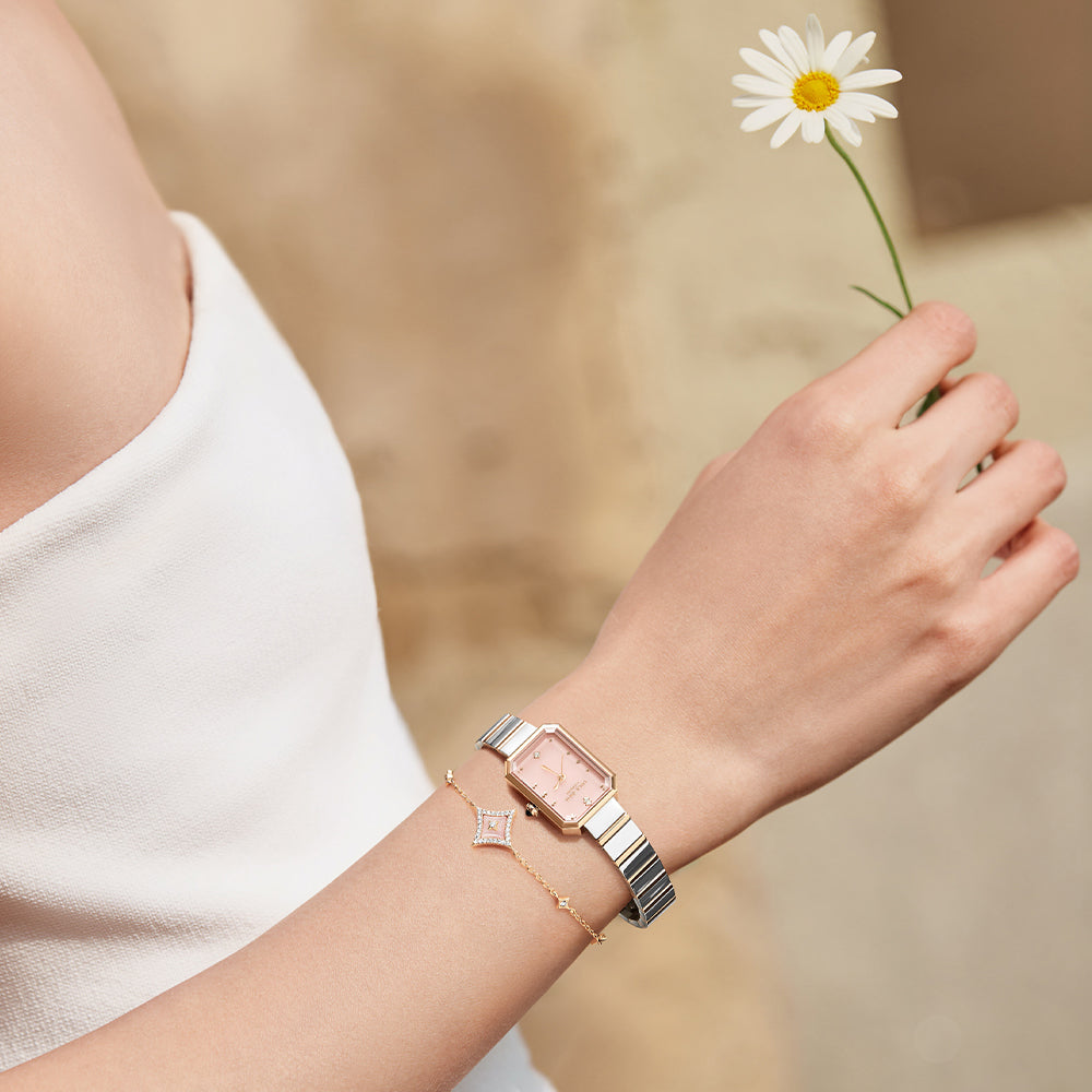 Starry Pink Mother of Pearl Starlight Bracelet