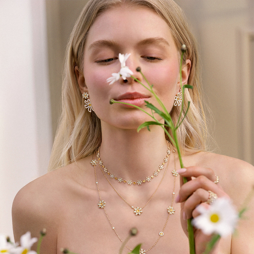 Daisy Full Bloom Choker Necklace