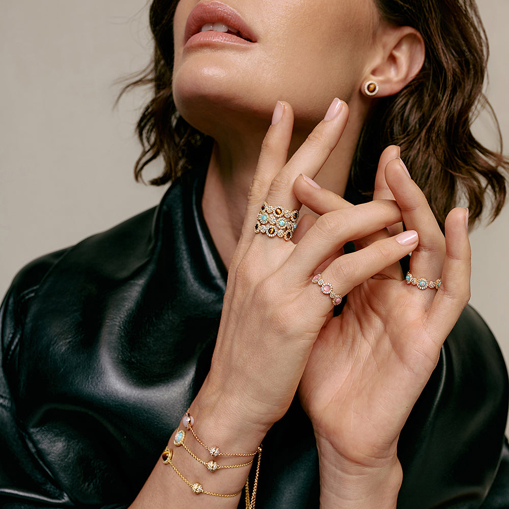 Heliocentric Tiger's Eye Ring