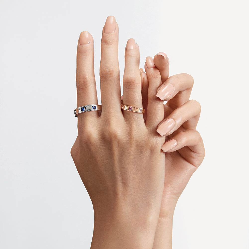 Full of Love Blue Gem Ring