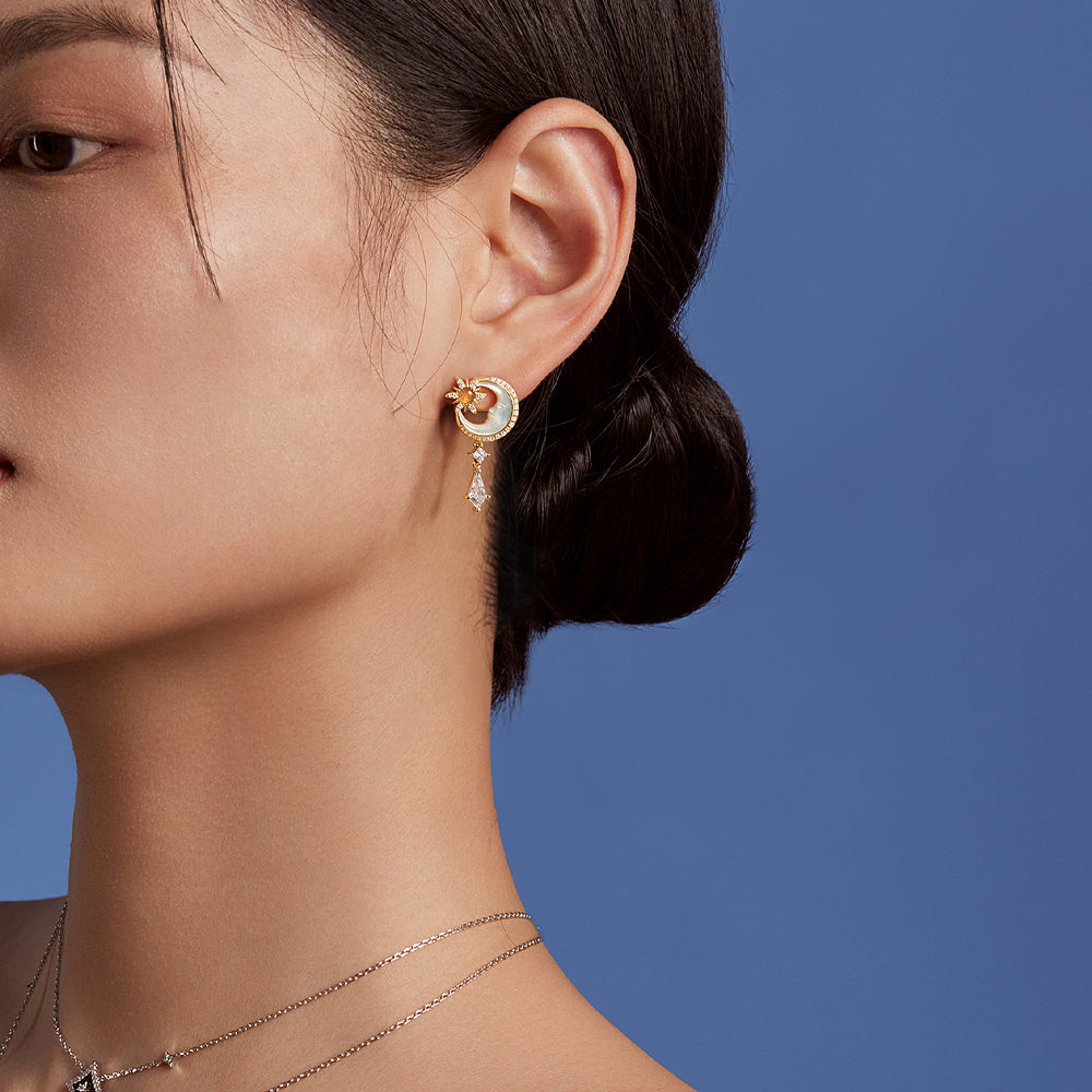 Astrology Moon Earrings