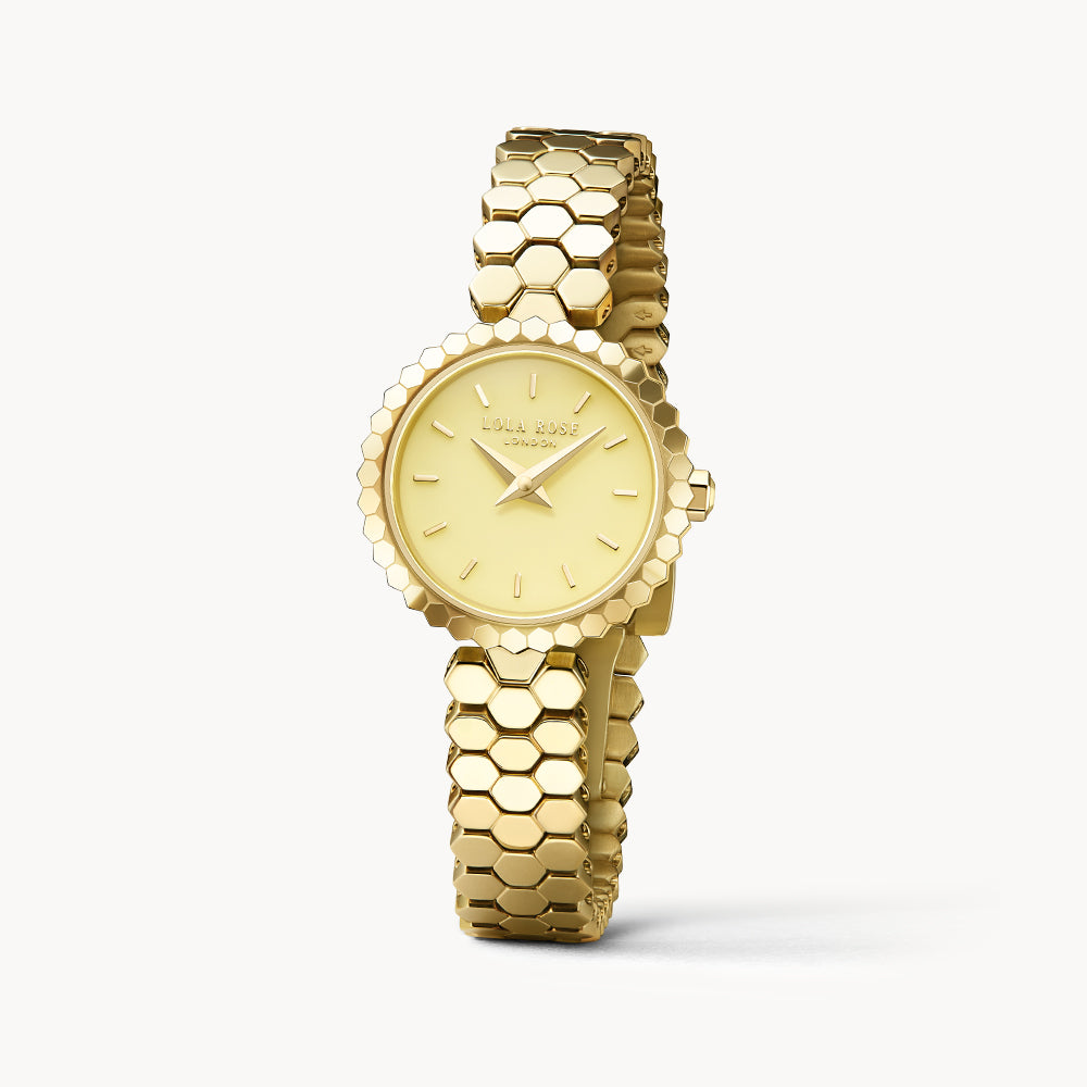 Honeycomb Yellow Onyx Watch