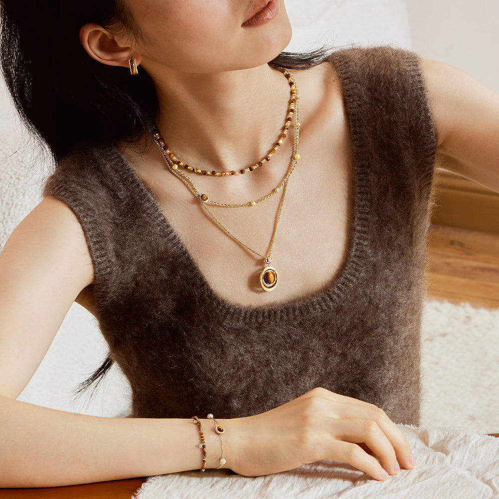 Heliocentric Tiger's Eye Bracelet