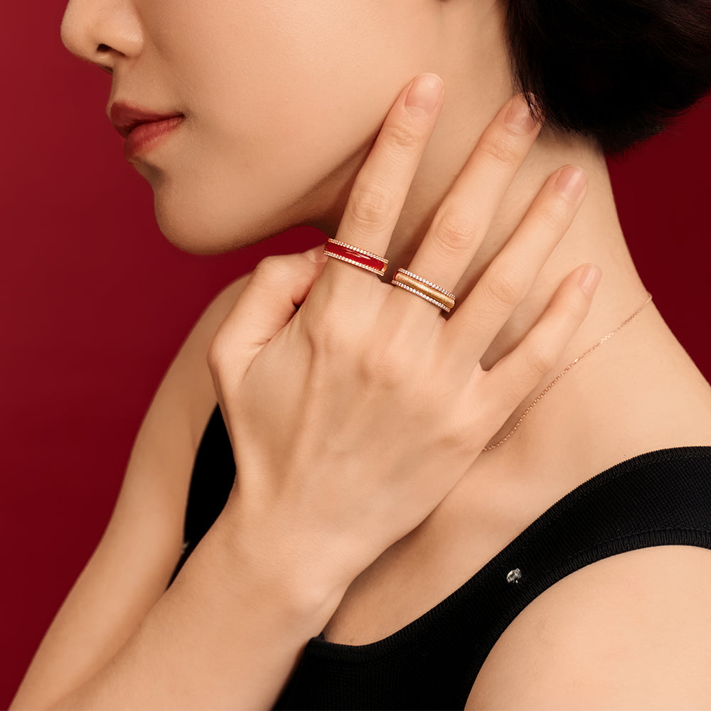 Heliocentric Carnelian Ring