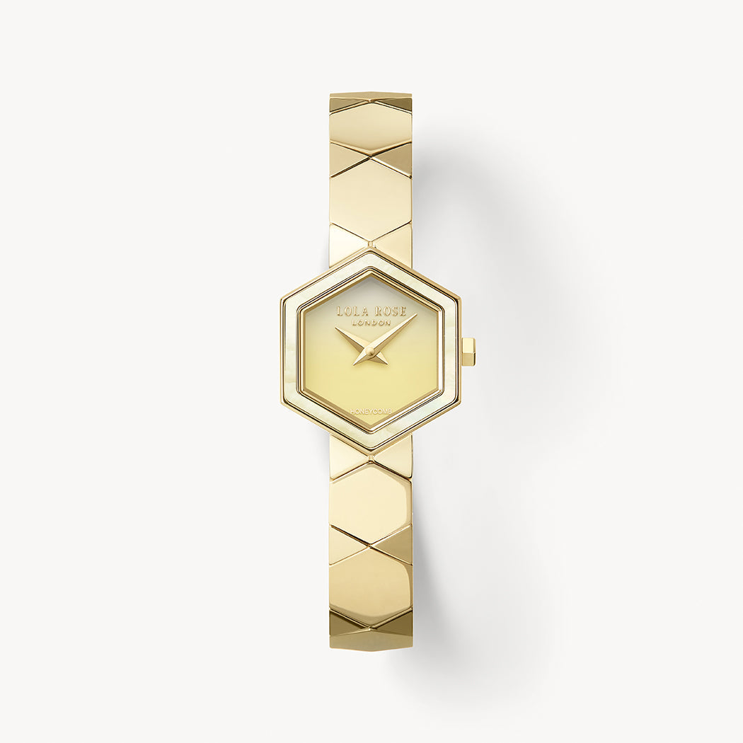 Honeycomb Yellow Onyx Watch