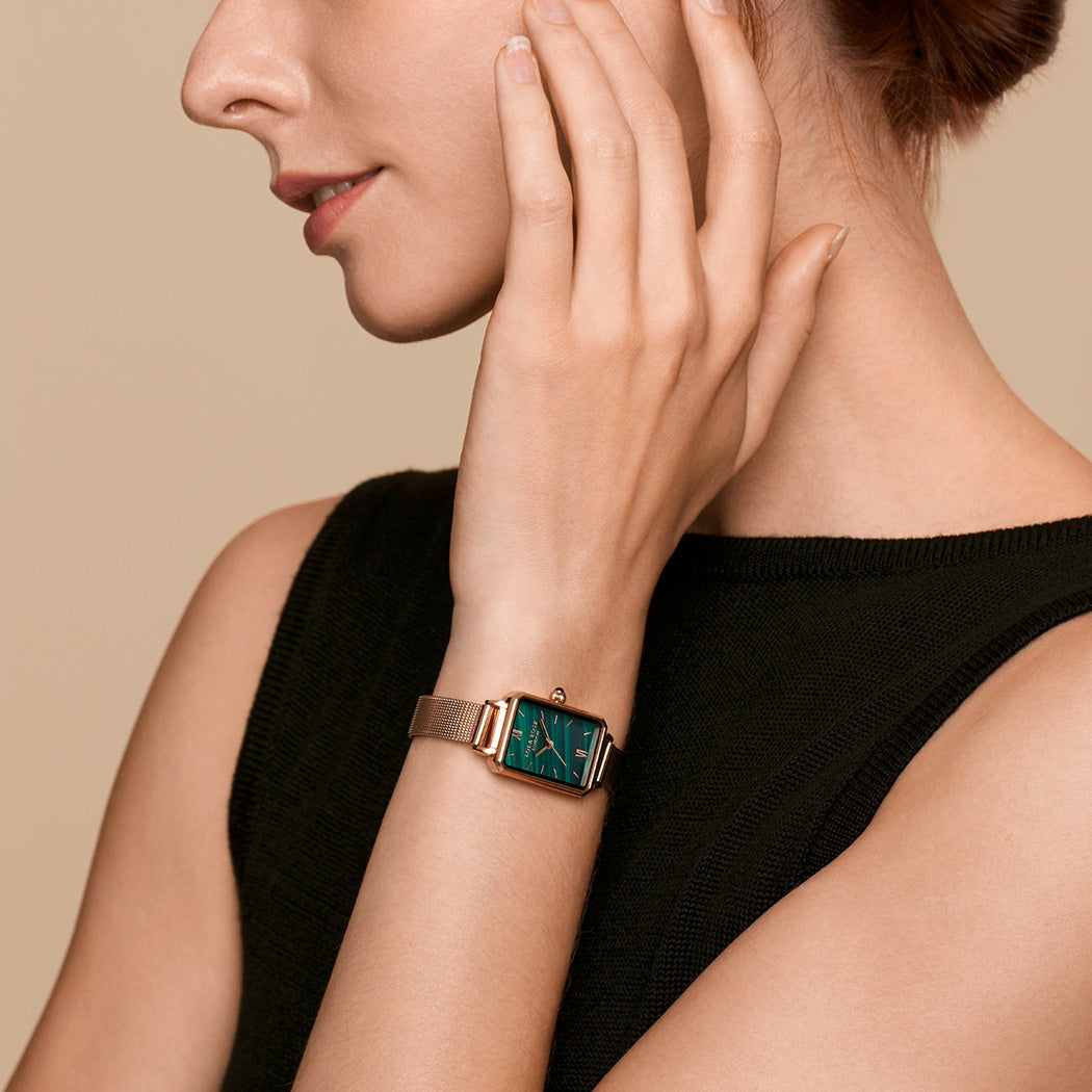 Ms Lola Malachite Textured Watch